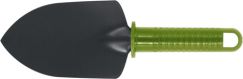 Совок посадочный широкий, зеленая пластиковая ручка 270 мм FIT 77050