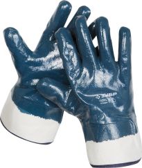 Перчатки рабочие с полным нитриловым покрытием ЗУБР L (9) 11270-L