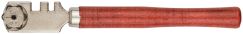 Стеклорез роликовый (6 роликов, деревянная ручка) FIT 16917