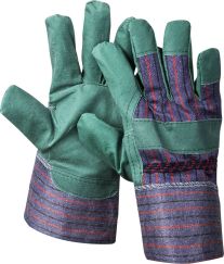 Перчатки STAYER MASTER рабочие, искусственная кожа, зеленые, XL 1132-XL