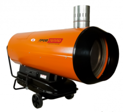 Калорифер дизельный 52 кВт 1600 м3/час ДН-52Н апельсин с дисплеем ПРОФТЕПЛО 8095680
