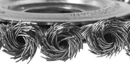 Щетка дисковая для УШМ плетеные пучки стальной проволоки 0,5 мм 100х22 мм ЗУБР ПРОФЕССИОНАЛ 35190-100_z02