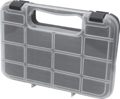 Ящик для крепежа (органайзер) прозрачный 10&quot; (24,5 х 18 х 4,5 см) FIT 65643