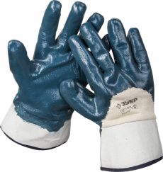 Перчатки рабочие с нитриловым покрытием ЗУБР МАСТЕР M (8) 11271-M