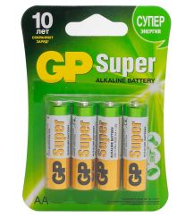 Батарейки GP SUPER AA LR6 4 шт блистер 15A-2CR4