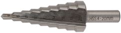 Сверло ступенчатое HSS по металлу, 9 ступеней, 4-20 мм КУРС 36402
