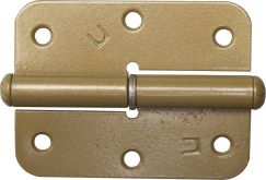 Петля накладная стальная ПН-85 цвет золотой металлик правая 85 мм 37643-85R