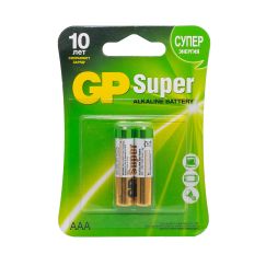 Батарейки GP SUPER AAA LR03 2 шт блистер 24A-2CR2