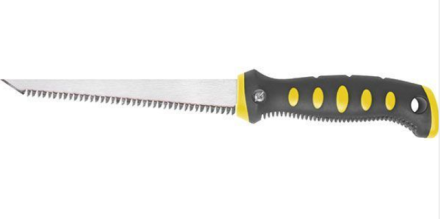 Ножовка ручная для гипсокартона прорезиненная 150 мм FIT 15379
