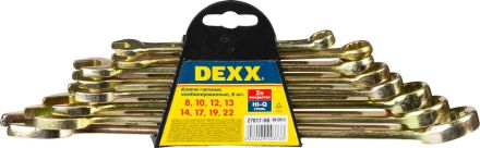 Набор ключей комбинированных DEXX 8-22 мм 8 шт 27017-H8