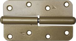 Петля накладная стальная ПН-110 цвет золотой металлик левая 110 мм 37653-110L