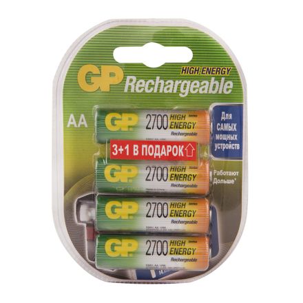 Батарейка-аккумулятор GP 2700 AA 8 шт 270AAHC3/1-2CR8