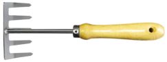 Грабельки ручные, деревянная ручка 270 мм FIT 77044