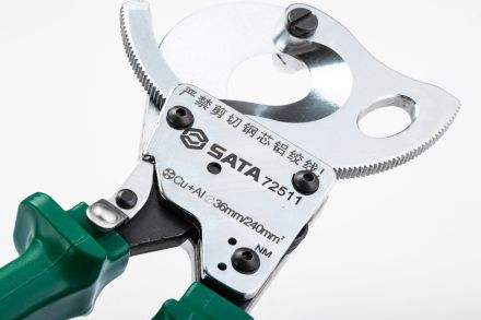 Ножницы для резки кабеля с храповым механизмом L-245мм SATA 72511