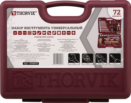 Набор инструмента 72 предмета THORVIK UTS0072