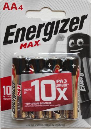 Батарейки AA LR6 4 шт ENERGIZER MAX E300157105