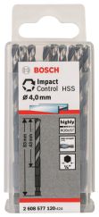 Сверло по металлу Impact Control ш/х 10 шт 4 мм BOSCH 2608577120