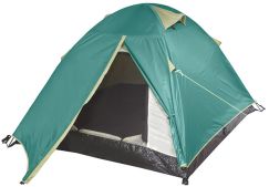 Палатка туристическая 2-х местная с противомоскитной сеткой 1400х2700х1100мм FIT 78371