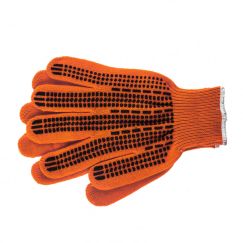Перчатки трикотажные ПВХ гель Протектор оранжевый СИБРТЕХ 68669