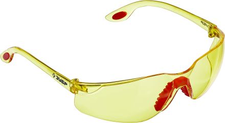 Желтые защитные очки открытого типа Спектр 3 ЗУБР 110316