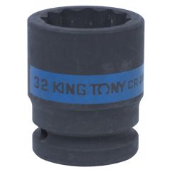 Головка ударная 3/4&quot; короткая 12-гранная 32 мм KING TONY 653032M