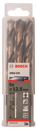 Сверло кобальтовое HSS-CO 5 шт 12.5x101x151 мм BOSCH 2608585904