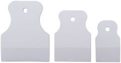 Шпатель резиновый белый, набор 3 шт.(40/60/80 мм) FIT 06867