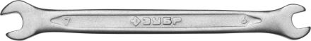 Ключ ЗУБР МАСТЕР гаечный рожковый 6х7 мм 27010-06-07