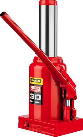 Домкрат гидравлический бутылочный RED FORCE 30 т 285-465 мм STAYER 43160-30_z01