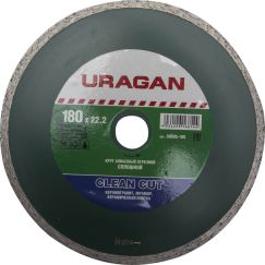Круг алмазный URAGAN сплошной 22,2х180 мм 36695-180