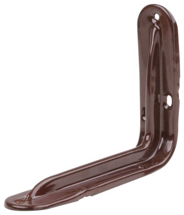 Уголок-кронштейн усиленный коричневый 100х150 мм (0,8 мм) FIT 65958