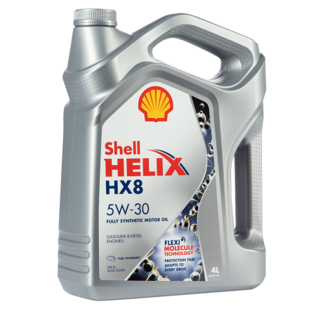 Моторное масло HELIX HX 8 SYNTHETIC 5W-30 4 л SHELL 550046364