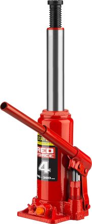 Домкрат гидравлический бутылочный RED FORCE 4 т 195-380 мм STAYER 43160-4_z01