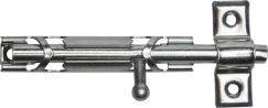 Шпингалет накладной 3Т-12 стальной покрытие белый цинк 80 мм 37735-80