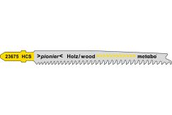 Пилки лобзиковые 5 шт для дерева pionier 91 мм/прогр. METABO 623675000