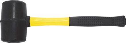 Киянка резиновая, фиберглассовая ручка 80 мм (900 гр) FIT 45495