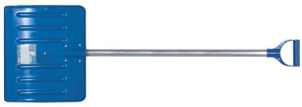 Лопата для уборки снега Профи поликарбонатная, алюминиевый черенок, средняя 460х420х1350 мм FIT 68118