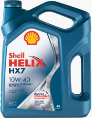 Моторное масло HELIX HX7 10W-40 4 л SHELL 550051575