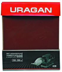 Лист шлифовальный универсальный FLEX-MAX на тканевой основе P100 230х280мм 10шт URAGAN 907-26005-100-10