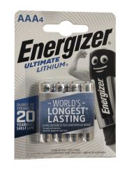 Батарейки литиевые AAA LR03 4 шт ENERGIZER LITHIUM E301535700