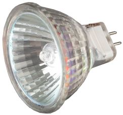 Лампа галогенная СВЕТОЗАР с защитным стеклом, цоколь GU4, диаметр 35мм, 20Вт, 12В SV-44712