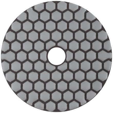 Алмазный гибкий шлифовальный круг липучка сухое шлифование 100 мм Р400 FIT 39854