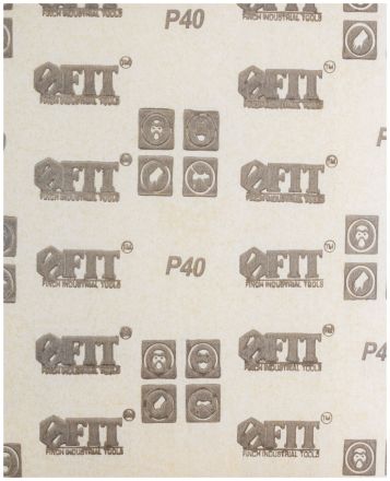 Шкурки наждачные на бумажной основе алюминий-оксидные в листах 230х280 мм 10 шт Р 40 FIT 38152