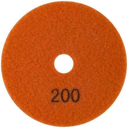 Алмазный гибкий шлифовальный круг липучка сухое шлифование 100 мм Р200 FIT 39853