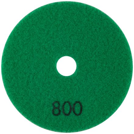 Алмазный гибкий шлифовальный круг липучка сухое шлифование 100 мм Р800 FIT 39855