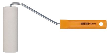 Ролик, ядро 35 мм, пенополиэстер, мелкопористый, ручка 27 см, желт., 100 мм MASTER COLOR 30-1027