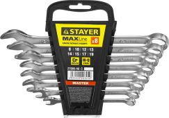 Набор ключей комбинированных STAYER MASTER 8-19 мм 8 шт 27085-H8