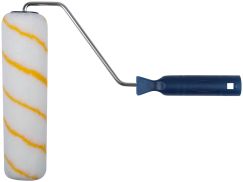 Валик полиэстер/хлопок, с желтой полосой, каркасная система, диам. 40/60 мм, ворс 6мм, 230 мм FIT 02098