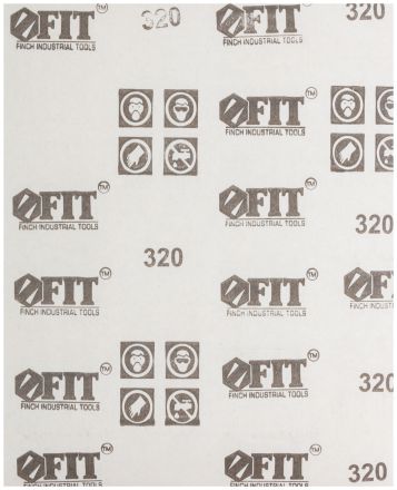 Шкурки наждачные на бумажной основе алюминий-оксидные в листах 230х280 мм 10 шт Р 320 FIT 38160