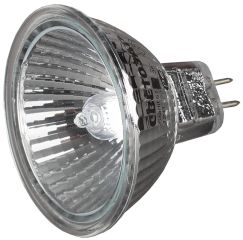 Лампа галогенная СВЕТОЗАР с защитным стеклом, алюм. отражатель, цоколь GU5.3, диаметр 51мм, 35Вт, 12В SV-44733